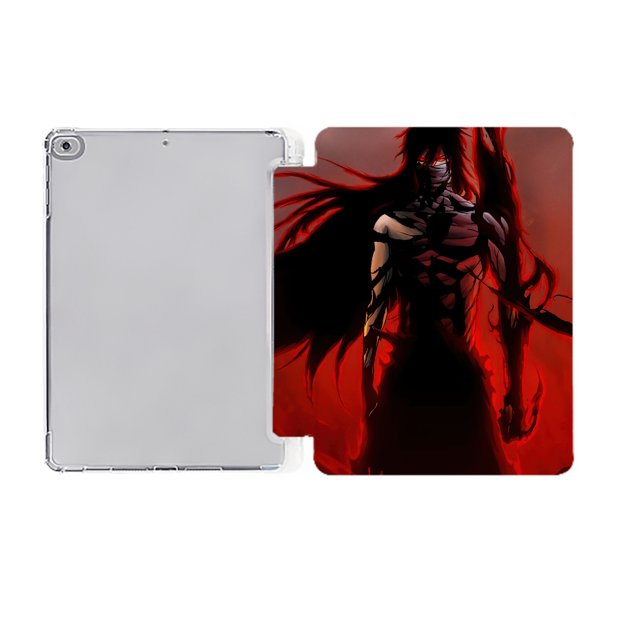（画像用） ブリーチ BLEACH IPad ケース ペン収納付き 三つ折りスタンド PUレザー×シリコン 対応機種9.5/10.5/10.9インチ